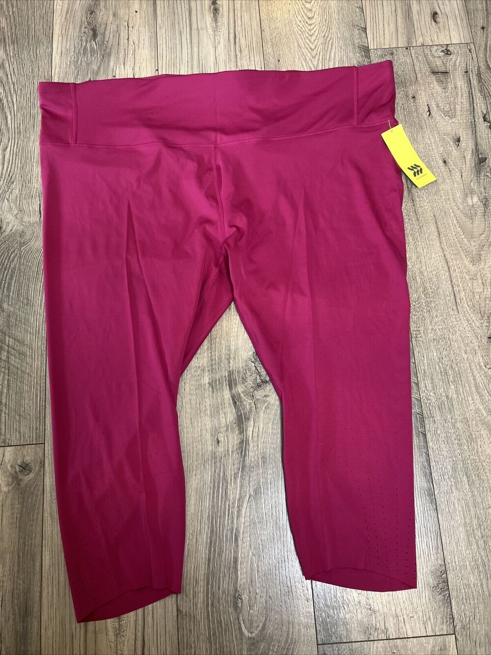 All In Motion Cranberry Hot Pink Crop Stretch Leggings Pants Women 4X New NWT